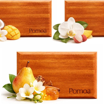 Car Air Freshener - Wood Air Freshener Refill - INCLUDED Premium Leather Clips - Car Odor Eliminator for Visor Clip - Long Lasting Scent - Vehicle Scent Diffuser for Cabin, Truck & SUVs - Pack of 3