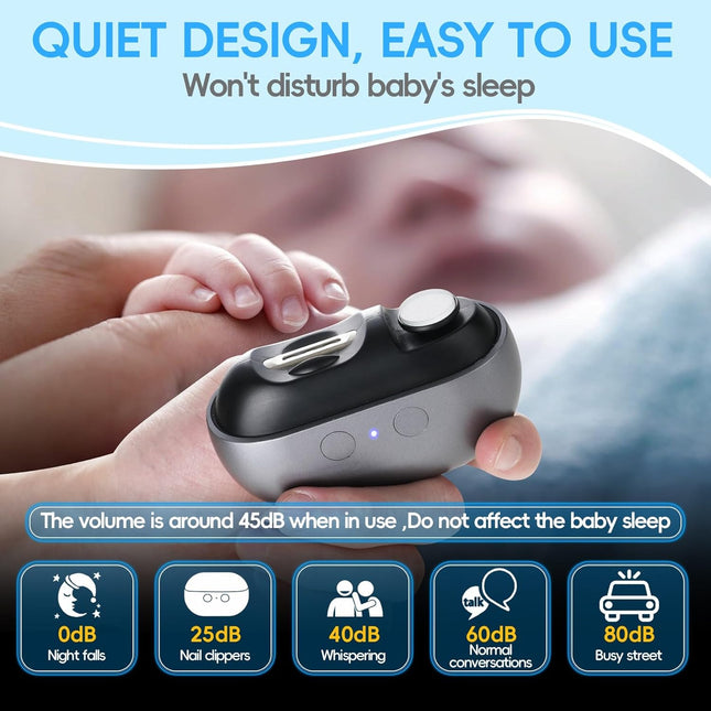 3-in-1 Electric Nail Clipper with LED