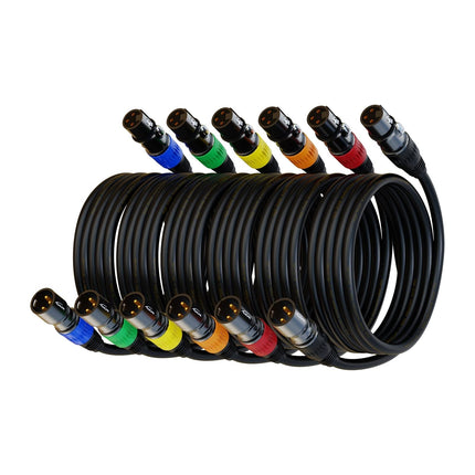 XLR Cable, XLR Microphone Cable Male to Female 25ft 2 Pack
