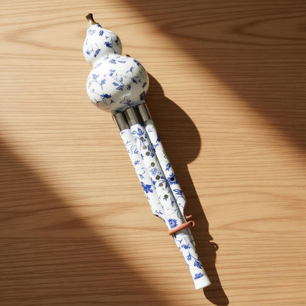 Gourd Flute Chinese Easy - Cucurbit Flute Detachable Design Wind Instrument for Students, Grn Steel B-flat Key