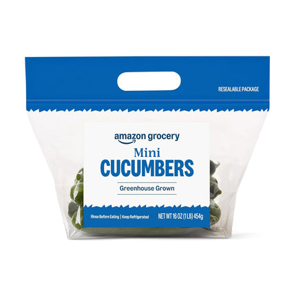 Amazon Grocery, Mini Cucumbers, 16 Oz