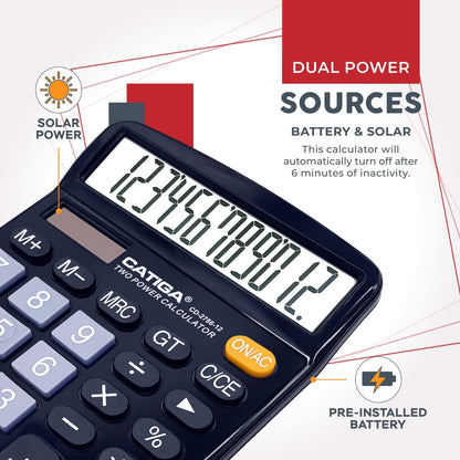 12-Digit Desktop Calculator with Large LCD - photo 4