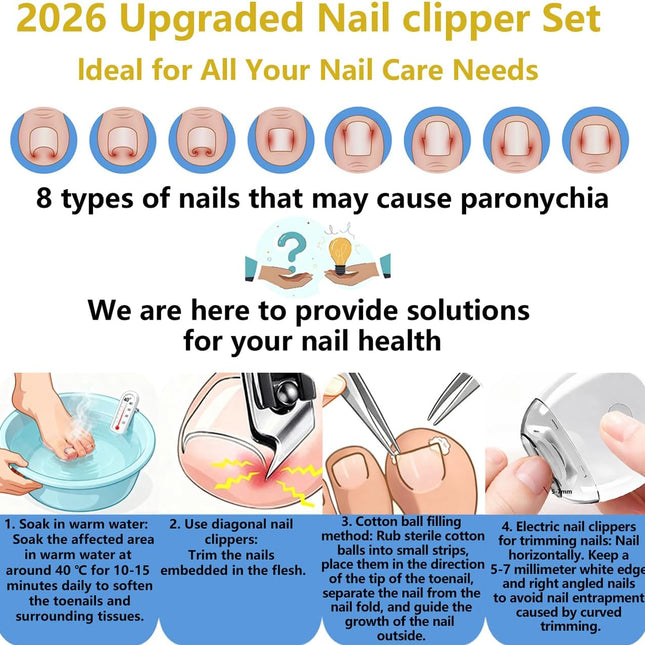 Electric Automatic Oblique Nail Clipper & Trimmer