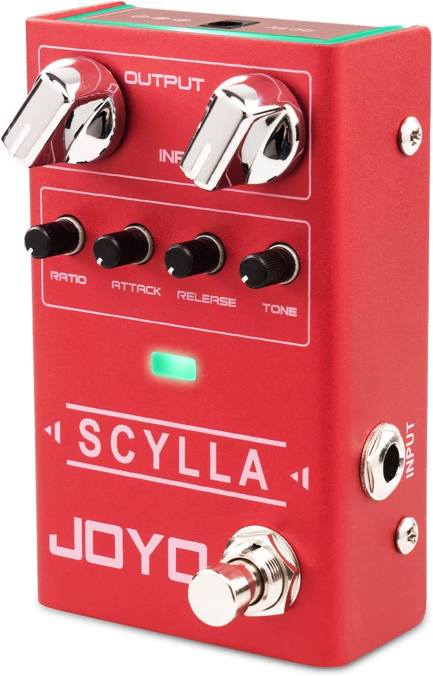 Bass Compressor Guitar Pedal with Optical Circuit