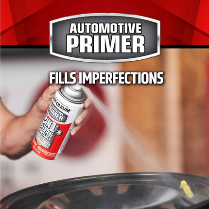 Rust-Oleum 260510-2PK Automotive 2-in-1 Filler & Sandable Primer Spray, 12 oz, Gray, 2 Pack
