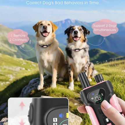 Dog Shock Collar ,4200FT Dog Training Collar with Remote,Pink