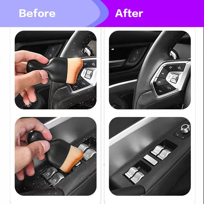 Black Soft Bristle Car Interior Detailing Brush - photo 5