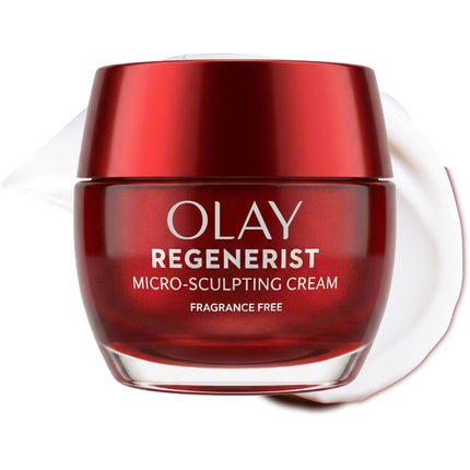 Face Moisturizer, Micro-Sculpting Cream for Women, Fragrance-Free - Anti-Aging, Anti-Wrinkle, Firming Skin Care 