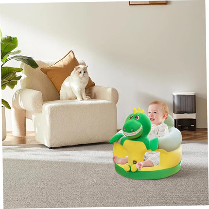 Baby Sit Up Chair, Cute Cartoon Dinosaur Infant Sit Up Chair Plush Baby Sitting Support Sofa for Bedroom, Living Room, Nursery, Apartment, Me Floor Seat for