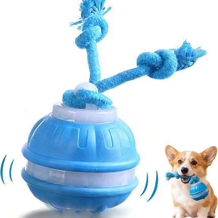 Interactive Dog Toys,Dog Ball Toy with Squeaky Birdsong Sound and Stimulation,Automatic Motion Activated Dog Toy for Boredom,Indoor Outdoor Pet Exercise Toy for Small/Medium Dogs(Blue)