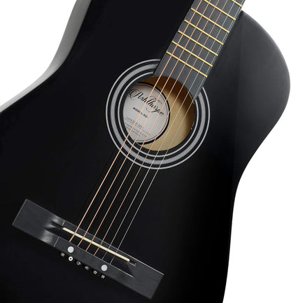 38-Inch Beginner Acoustic Guitar Starter Kit - Black - photo 2