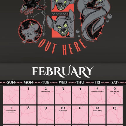 2027 Disney Villains Wall Calendar