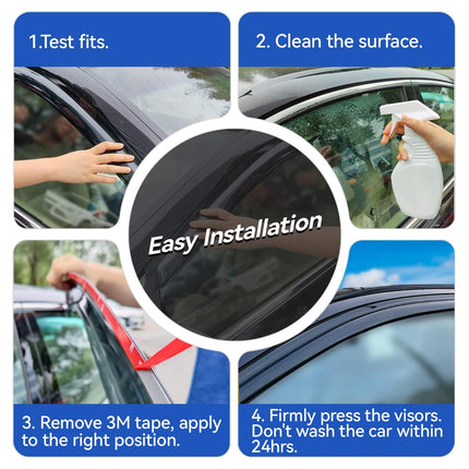Window Visors Rain Guards for Toyota Corolla 2009-2013 Sedan