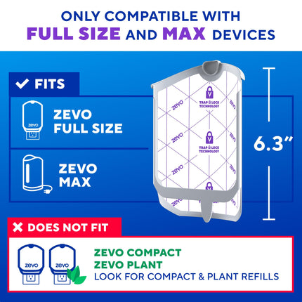 Flying Insect Trap Refill Cartridges for Fruit Flies & Gnats, 4 Count