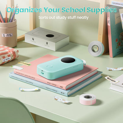 Label Maker, Portable Bluetooth Label Maker Machine with Tape, Small Mini Label Printer, Multiple - photo 4