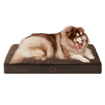 Cama ortopédica para perros grande con funda extraíble lavable, 41IN gris