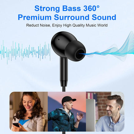 USB C Samsung Earbuds Wired Ear Buds for Samsung Galaxy A16 A17 A36 5G A26 S25 Edge A56 S26 Ultra Plus S24 FE A35 Z Fold 6 USBC In-Ear Headphones Wired Type C Earbud Earphones Headsets with Microphone