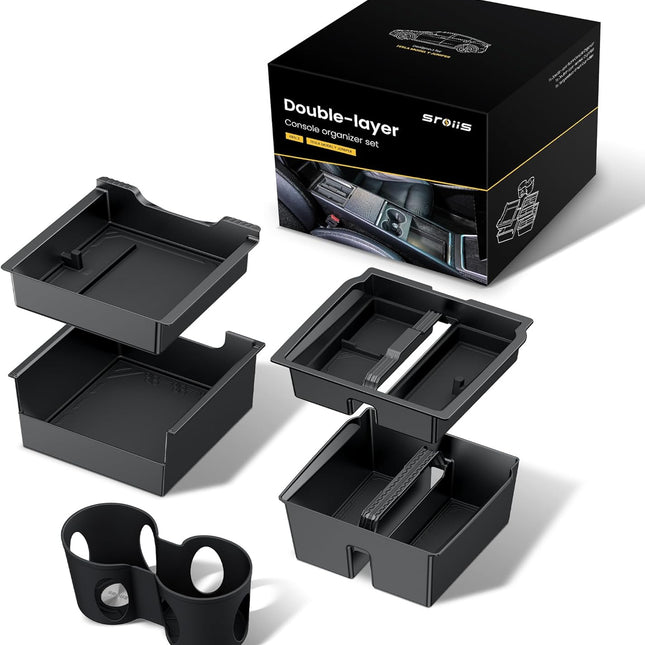 Gen 2 Double-Layer Center Console Organizer Set