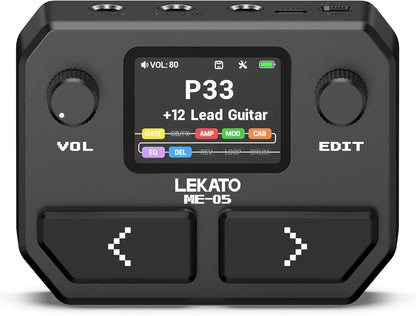 Multi Effects Guitar Pedal with Amp Models, Cab Sims, Looper, Drum Rhythms, NAM/IR Support, USB Audio Interface and OTG