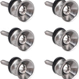 6pcs Guitar Strap Button Lock Pins, Metal Strap Buttons