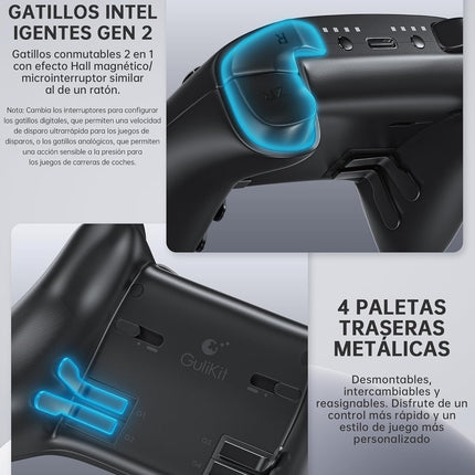 Wireless Controller for PC, Android, iOS, Switch 1/2, 720° Adjustable TMR Joystick, with 950mAh - photo 4
