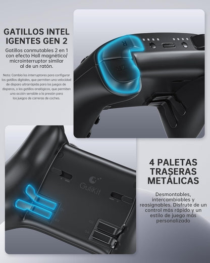 Wireless Controller for PC, Android, iOS, Switch 1/2, 720° Adjustable TMR Joystick, with 950mAh - photo 4