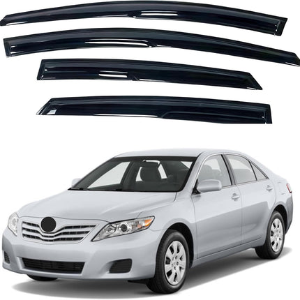 IG Window Visors Fit for 2007-2011 Toyota Camry, Out-Channel Rain Guards Vent Wind Deflectors 4PC, Car Accessories for 07-11 Camry