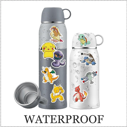 SourcetoHome 101Pcs Cartoon Pokémon Stickers in Gift Bag for Suitcase Laptop Computer Water Bottles Car Teens Decal Waterproof Sticker - General - detail view 4