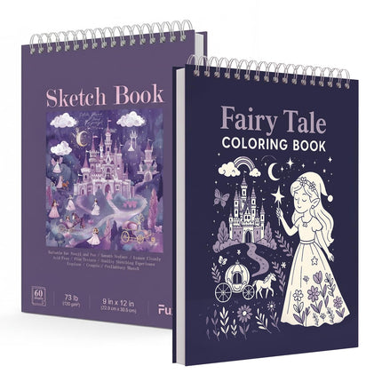 9" x 12" Sketch Book_Top Spiral Bound Sketchbook_100Sheets 68lb/100gsm