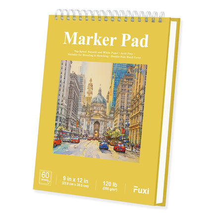 9" x 12" Sketch Book_Top Spiral Bound Sketchbook_100Sheets 68lb/100gsm