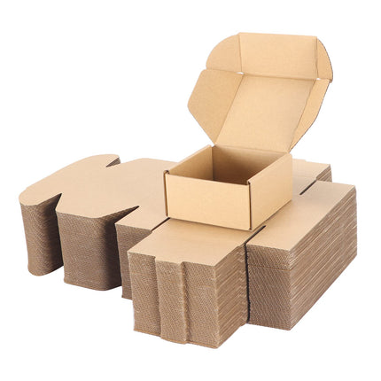 50 Pack 6x4x2 inch Small Shipping Boxes, White Mailing Boxes