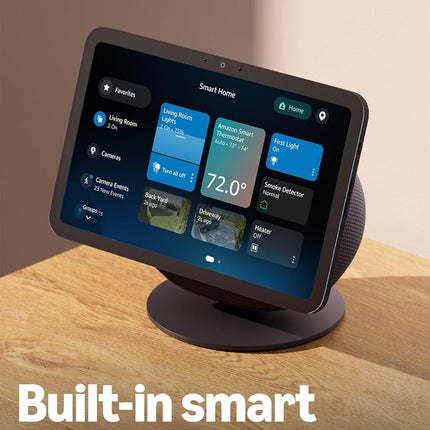 Amazon Echo Show 8 (newest model), Vibrant HD 8.7" display with spatial audio, Designed for Alexa+, Glacier White