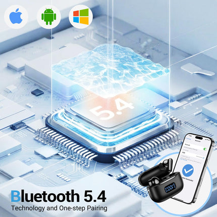 LED Display Wireless Earbuds Bluetooth 5.4 in Ear Headphones - photo 4