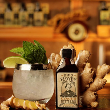 King Floyd's, Artisanal Ginger Bitters, Hand Crafted, Spicy Ginger Flavor, Hot, Unique Bitters for a Unique Cocktail, 100ml, Bar Provisions, Bitters for Cocktails