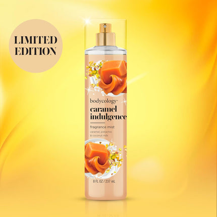 Bodycology Long-Lasting Fragrance Body Mist, Caramel Indulgence, 8 fl oz