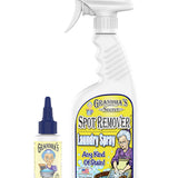 Spot Remover Laundry Spray - Chlorine, Bleach and Toxin-Free for Clothes - Fabric Stain Remover Removes Oil, Paint, Blood and Pet Stains - 16 oz & 2 oz Combo, DuoPack