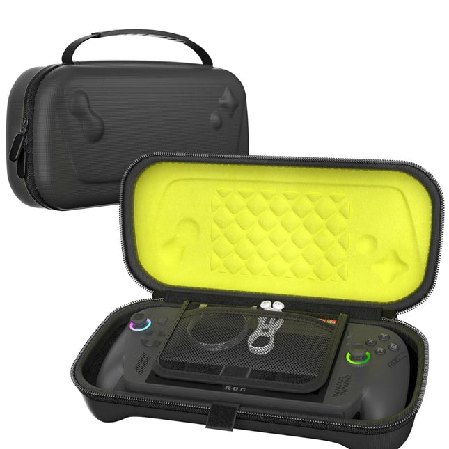 Carrying Case for ROG Xbox Ally & Xbox Ally X 7" 2025, EVA Hard Travel Storage Bag with 5 SD Card Slots, Protective Pouch for Handheld Gaming Console & Accessories -Black