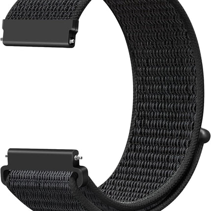 20mm Nylon Quick Release Band Compatible with Samsung Galaxy Watch 7 6 5 4 40mm 44mm/Garmin Vívoactive 6/5/3/3 Music/Forerunner 570 42mm/55/158/165/245/645/Amazift Active 2/Active/T-Rex 3 Pro 44mm