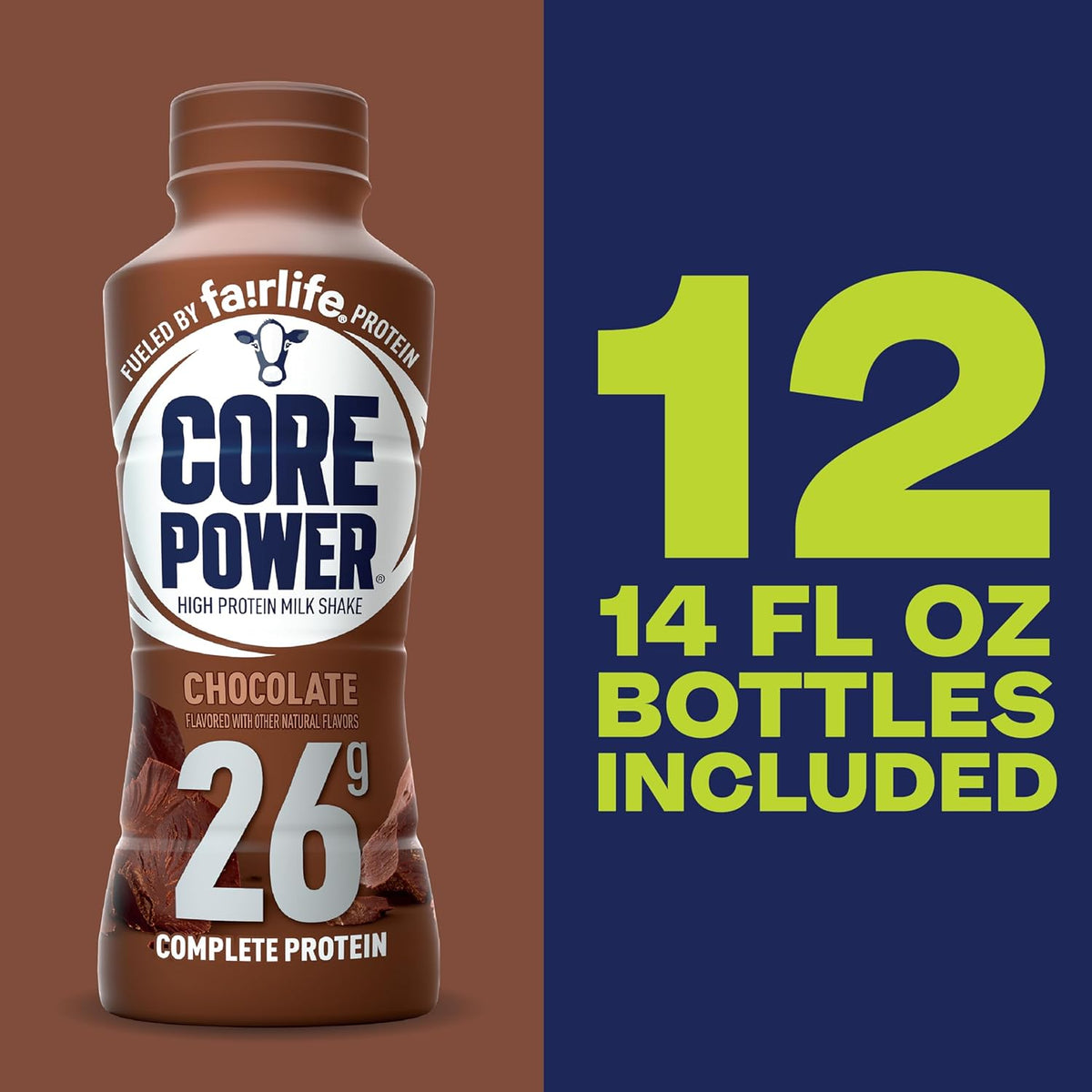 Chocolate Protein Shake, 26g Bottle, 14 fl oz, 12 Pack - photo 4