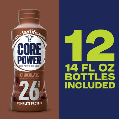 Chocolate Protein Shake, 26g Bottle, 14 fl oz, 12 Pack - photo 4