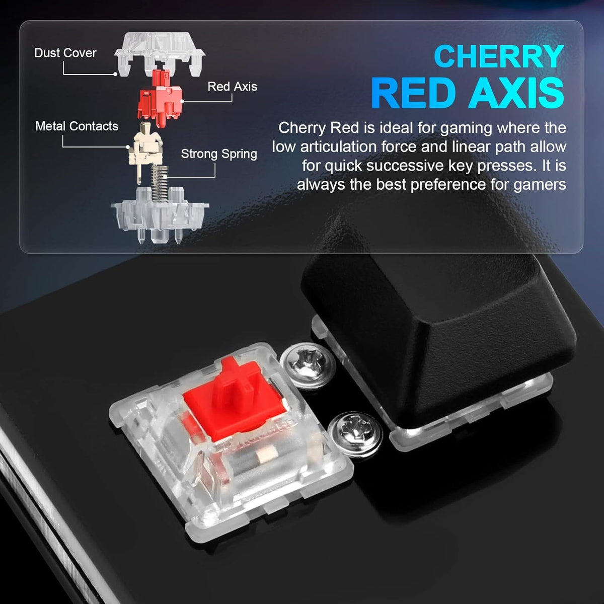 Black 2-Key USB Wired RGB Mechanical Gaming Keypad - photo 4