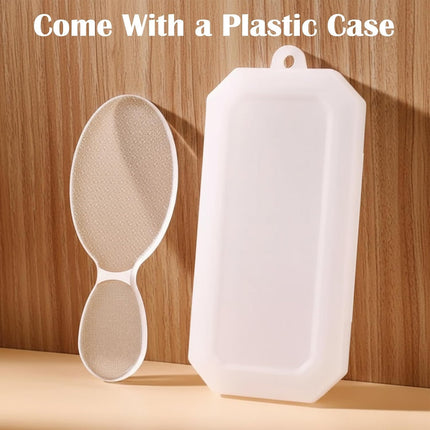Glass Foot File Callus Remover, 8-Shaped Pedicure Tool with Rough & Smooth Sides, Heel Scrubber Dead Skin Scraper Pumice Stone, Professional Foot Care for Women & Men