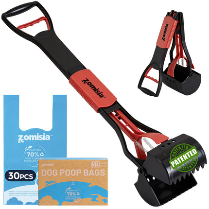 32" Long Handle Pooper Scooper with 30 Count Waste Bags - photo 11