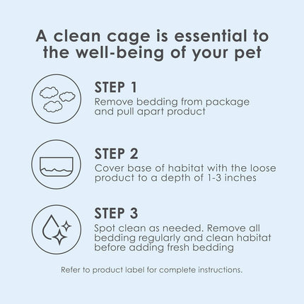 Kaytee Clean & Cozy White Paper Bedding, Made for Small Animals, 49.2 Liters