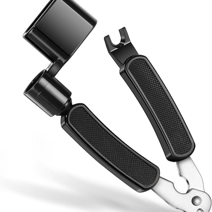 Guitar String Winder, String Cutter, Bridge Pin Puller, Professional 3-in-1 Tool Kit for Acoustic and Electric Guitars, Sturdy Peg Winder String Changing Tuner Maintenance