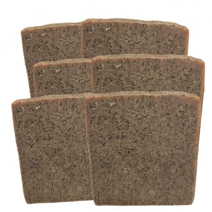K&D Coffee Scrub Soap - Natural Exfoliating Bar with Coffee Grounds & Kaolin Clay - Lavender Scented Energizing Soap - 4oz Handcrafted