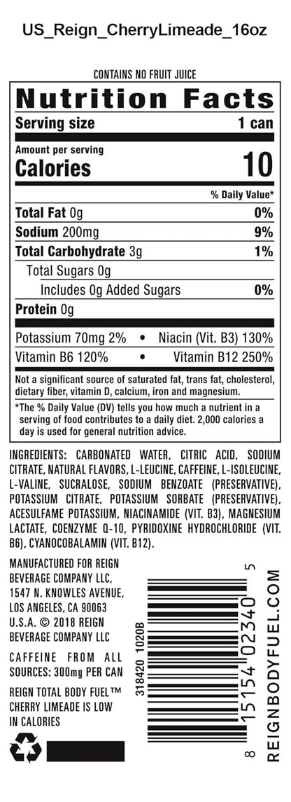 Cherry Limeade, Fitness & Performance Drink - photo 2