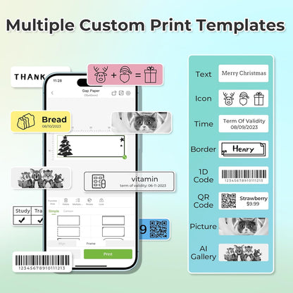 Nelko Label Maker printing custom labels