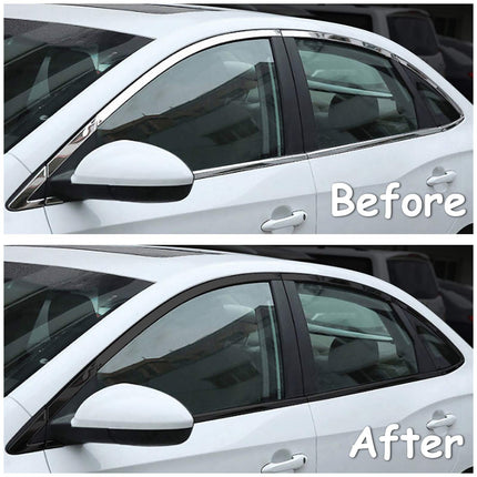 High Gloss Black Vinyl for Chrome Delete Window & Door Trim 2" x30ft