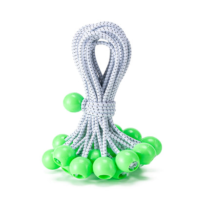 30 Pack Ball Bungee Cord, Heavy Duty Bungie Cord Balls (6",Black/White) - photo 20